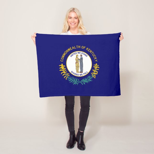 Staatsflagge Kentucky Fleecedecke (Beispiel)