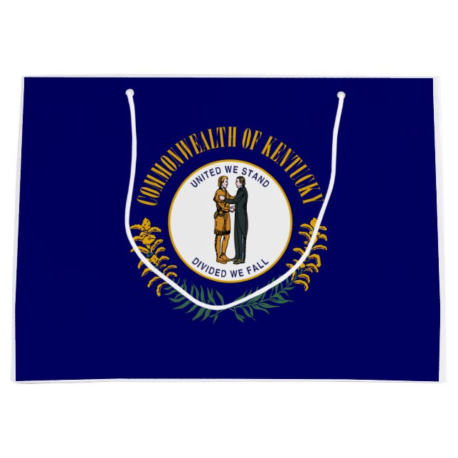 Staatsflagge Kentucky Große Geschenktüte (Vorderseite)