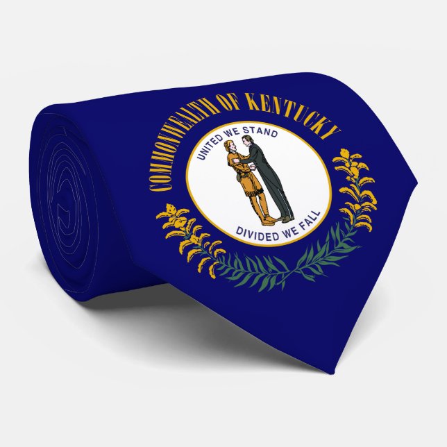 Staatsflagge Kentucky Krawatte (Gerollt)