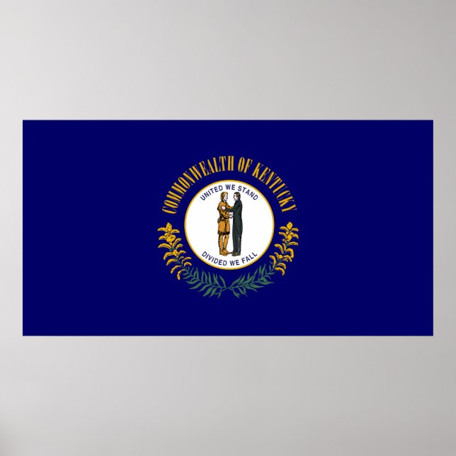 Staatsflagge Kentucky Poster (Vorne)