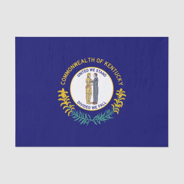 Staatsflagge Kentucky Seidenpapier (Vorderseite)