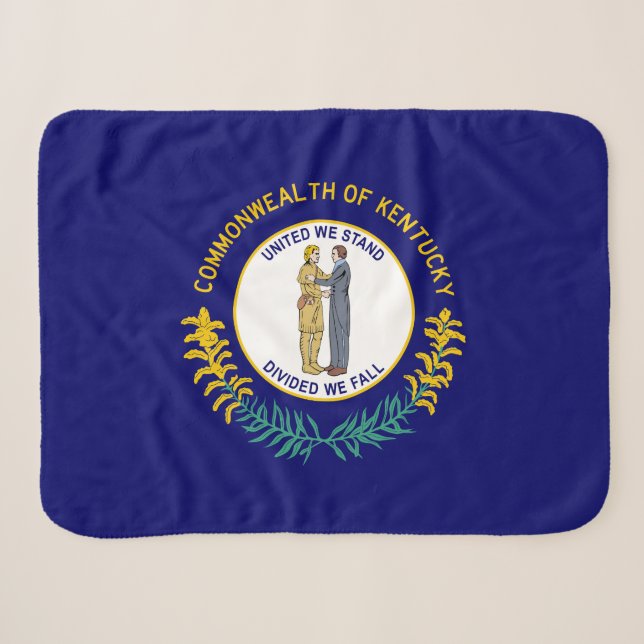 Staatsflagge Kentucky Sherpadecke (Vorderseite (Horizontal))