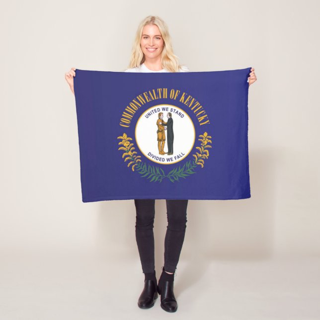 Staatsflagge Kentucky, USA Fleecedecke (Beispiel)