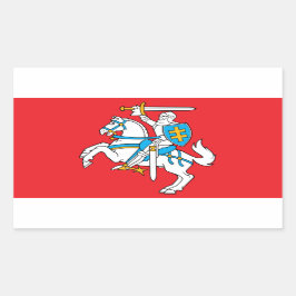 Staatsflagge Litauens Rechteckiger Aufkleber