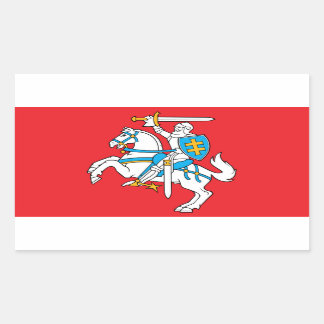 Staatsflagge Litauens Rechteckiger Aufkleber
