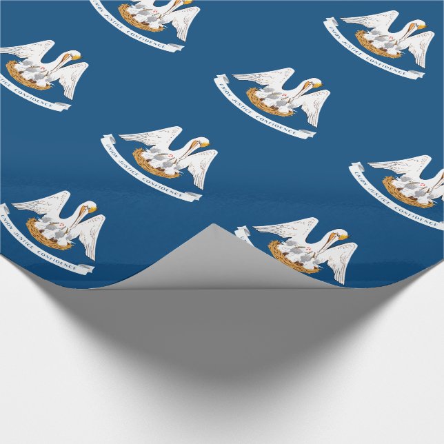 Staatsflagge Louisiana Geschenkpapier (Ecke)