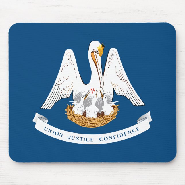 Staatsflagge Louisiana Mousepad (Vorne)