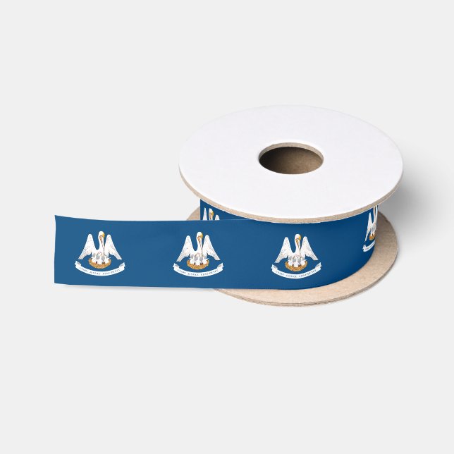 Staatsflagge Louisiana Satinband (Spule)