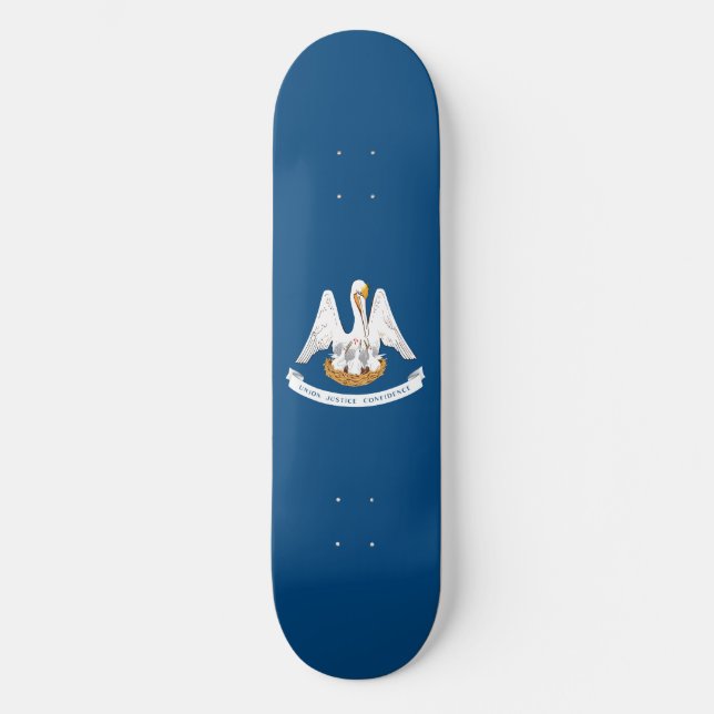 Staatsflagge Louisiana Skateboard (Vorderseite)