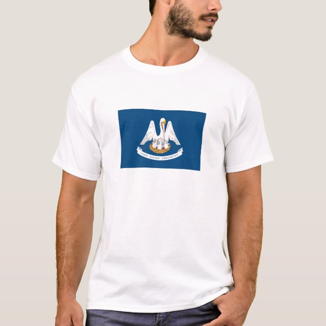 Staatsflagge Louisiana T-Shirt (Vorderseite)