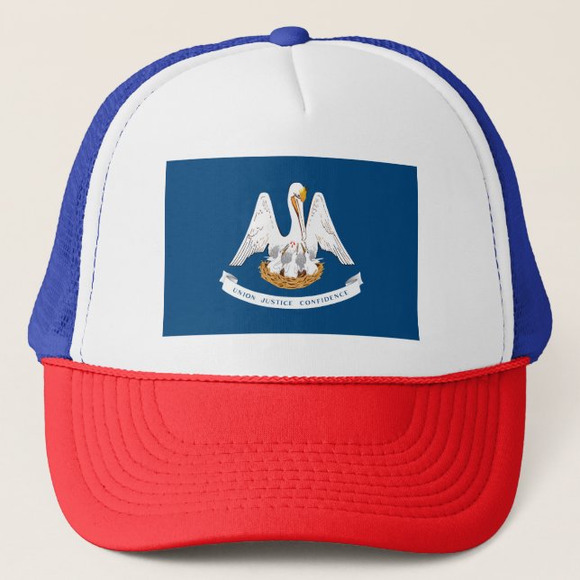 Staatsflagge Louisiana Truckerkappe (Vorderseite)