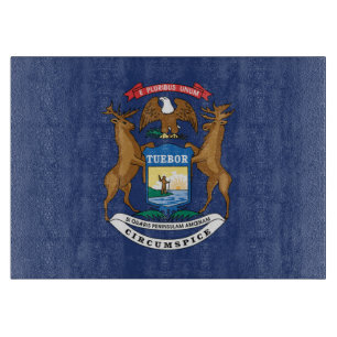 Staatsflagge Michigan, USA Schneidebrett