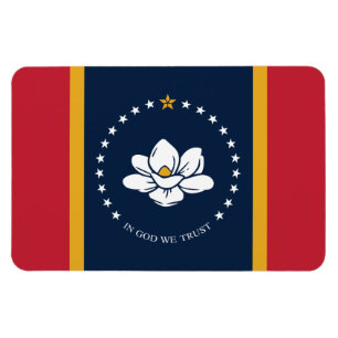 Staatsflagge Mississippi Magnet