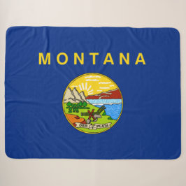 Staatsflagge Montana (USA) Sherpa Blanket Sherpadecke