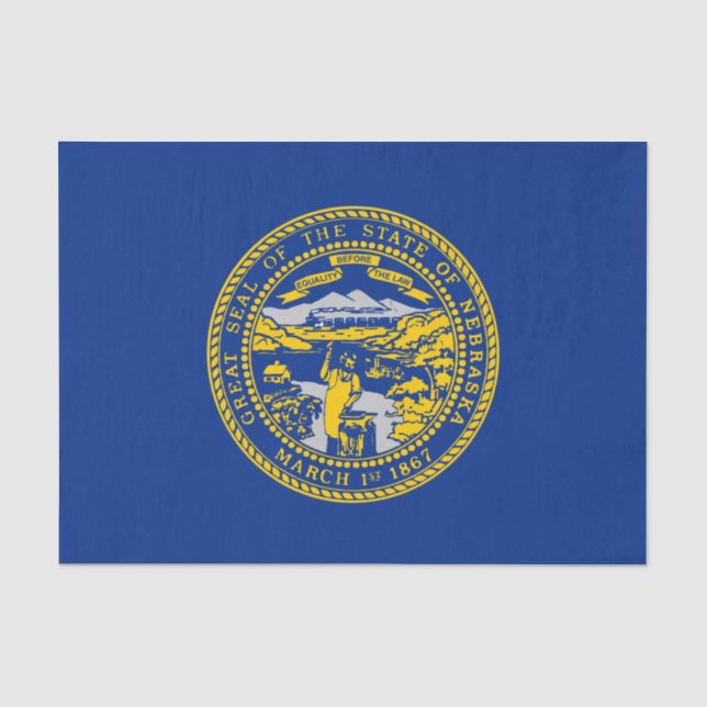 Staatsflagge Nebraska Seidenpapier (Vorderseite)