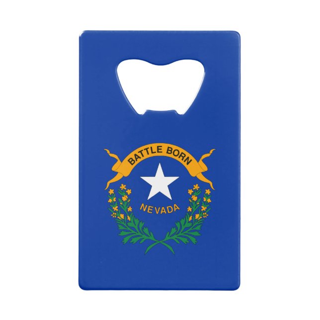 Staatsflagge Nevada Geldbeutel Flaschenöffner (Vorderseite)