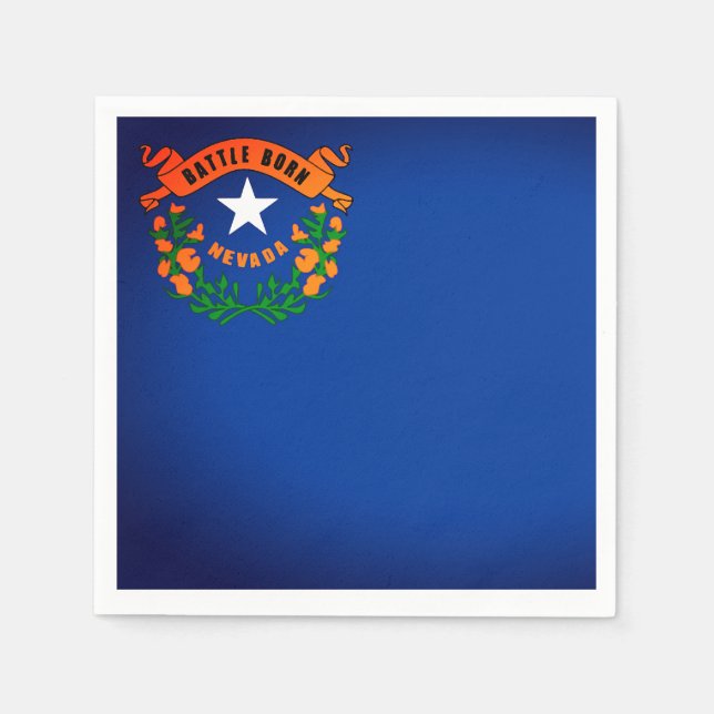 Staatsflagge Nevada Paper Party Napkins Serviette (Vorderseite)