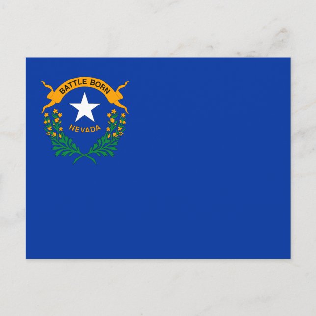 Staatsflagge Nevada Postkarte (Vorderseite)