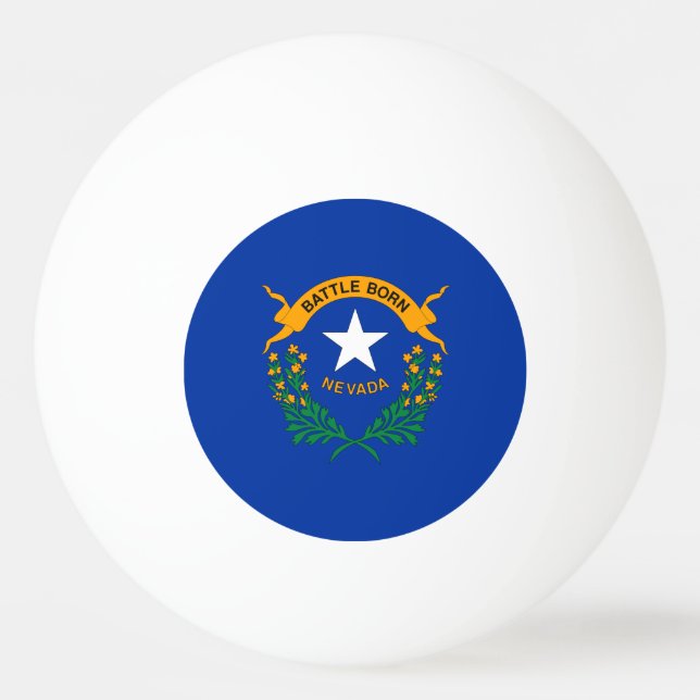 Staatsflagge Nevada Tischtennisball (Vorderseite)