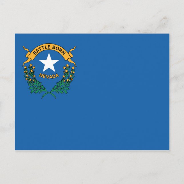 Staatsflagge Nevada, USA Postkarte (Vorderseite)