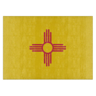 Staatsflagge New Mexico, USA Schneidebrett