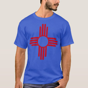 Staatsflagge New Mexico USA Zia Sun Symbol T-Shirt