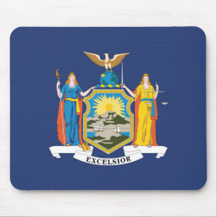 Staatsflagge New York, USA Mousepad