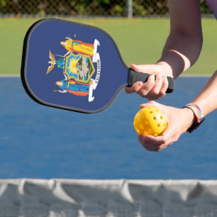Staatsflagge New York, USA Pickleball Schläger