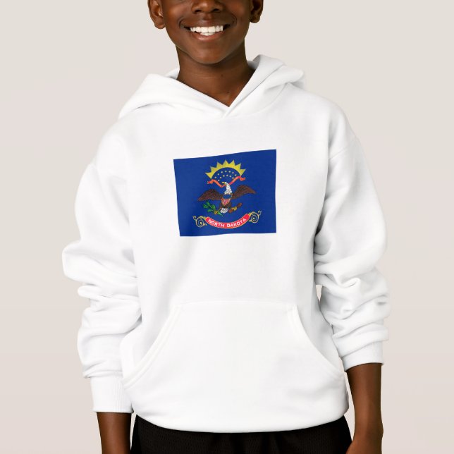 Staatsflagge Nord-Dakota Hoodie (Vorderseite)