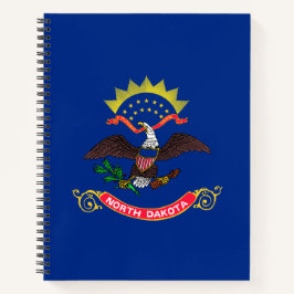 Staatsflagge Nord-Dakota (Nord-Dakotan) Notizbuch
