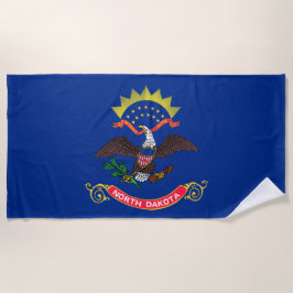 Staatsflagge Nord-Dakota (Nord-Dakotan) Strandtuch