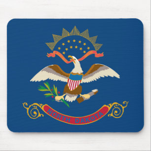 Staatsflagge Nord-Dakota, USA Mousepad