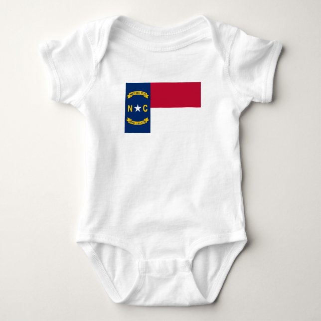 Staatsflagge North Carolina Baby Strampler (Vorderseite)