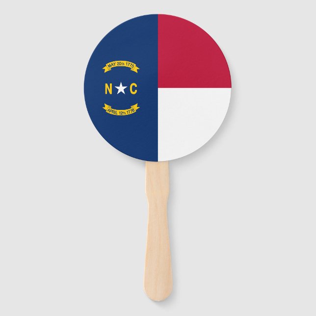 Staatsflagge North Carolina Fächer (Vorderseite)
