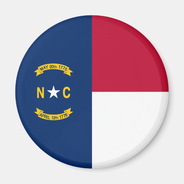Staatsflagge North Carolina Magnet (Vorne)