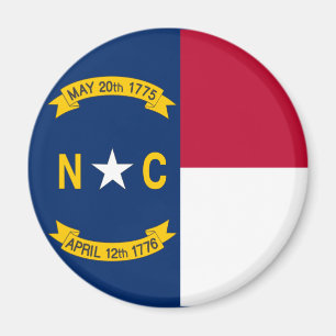 Staatsflagge North Carolina Magnet
