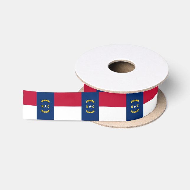 Staatsflagge North Carolina Satinband (Spule)