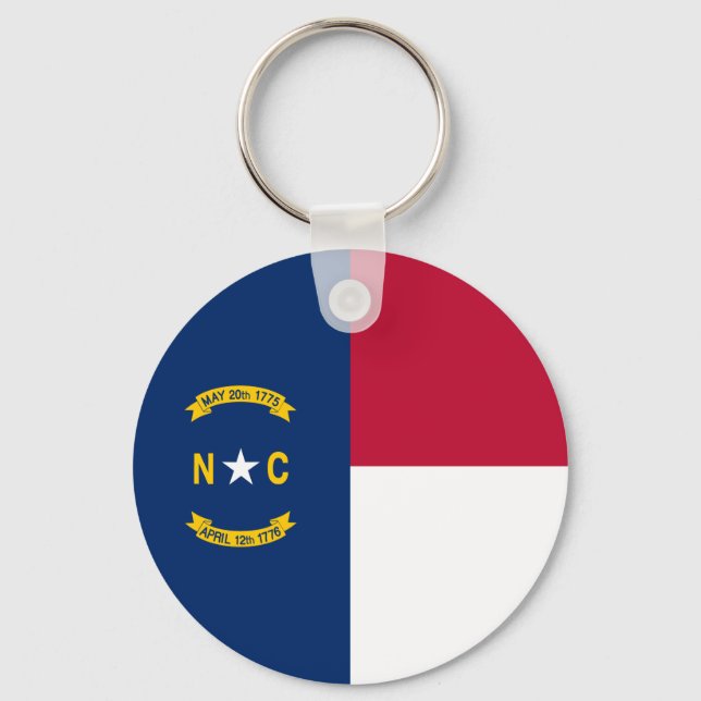 Staatsflagge North Carolina Schlüsselanhänger (Vorderseite)