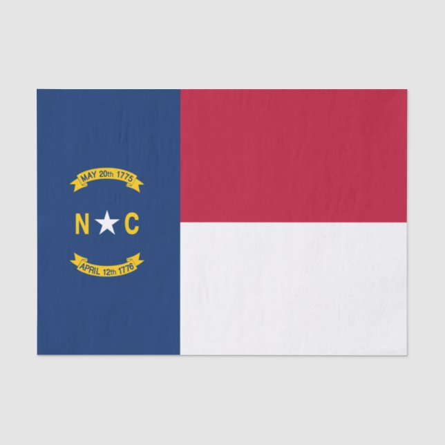 Staatsflagge North Carolina Seidenpapier (Vorderseite)