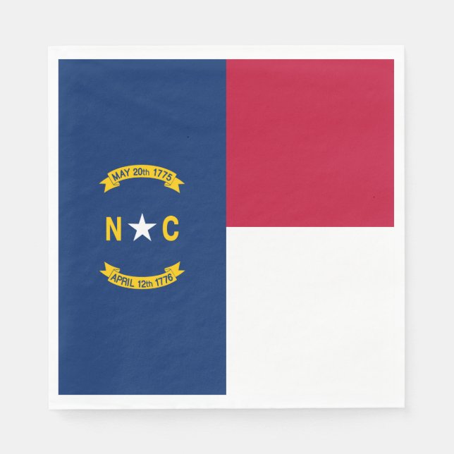 Staatsflagge North Carolina Serviette (Vorderseite)