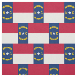 Staatsflagge North Carolina Stoff