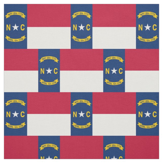 Staatsflagge North Carolina Stoff (Muster)