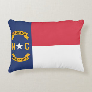 Staatsflagge North Carolina, USA Dekokissen