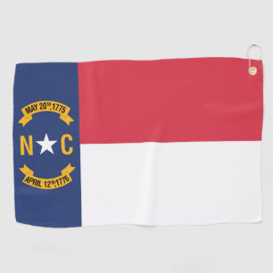 Staatsflagge North Carolina, USA Golfhandtuch