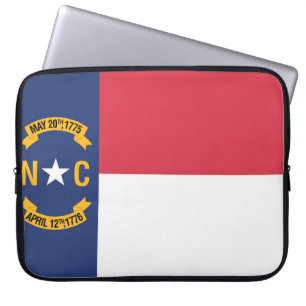 Staatsflagge North Carolina, USA Laptopschutzhülle