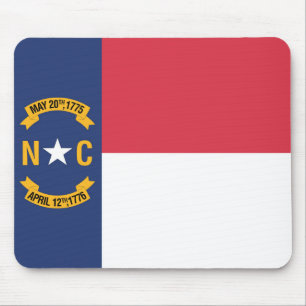 Staatsflagge North Carolina, USA Mousepad