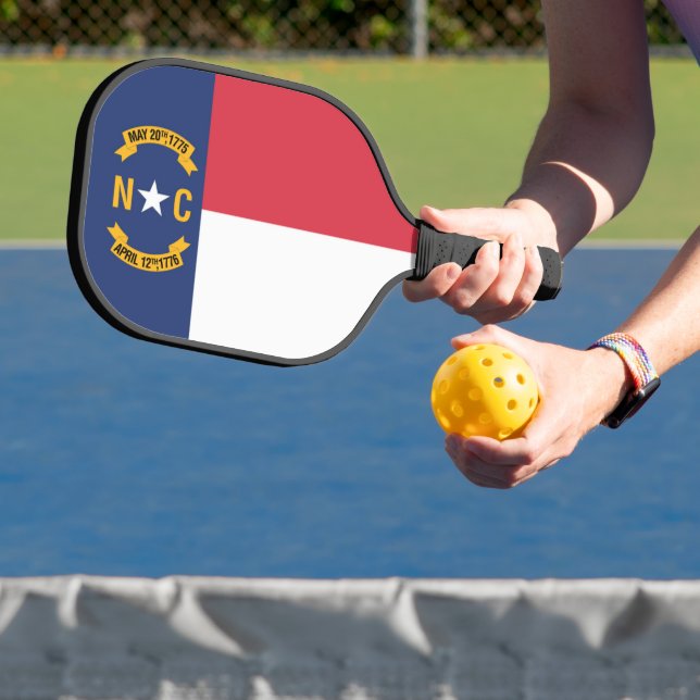 Staatsflagge North Carolina, USA Pickleball Schläger (InSitu)