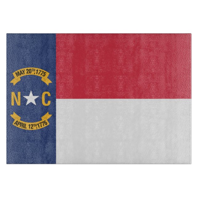 Staatsflagge North Carolina, USA Schneidebrett (Vorderseite)