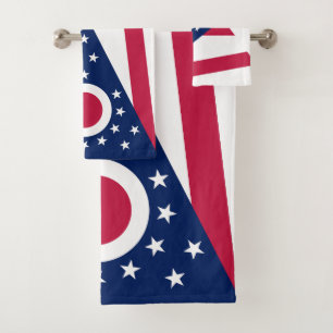 Staatsflagge Ohio Badhandtuch Set