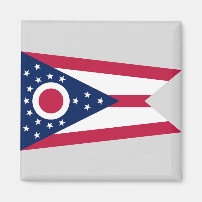 Staatsflagge Ohio Magnet (Vorne)